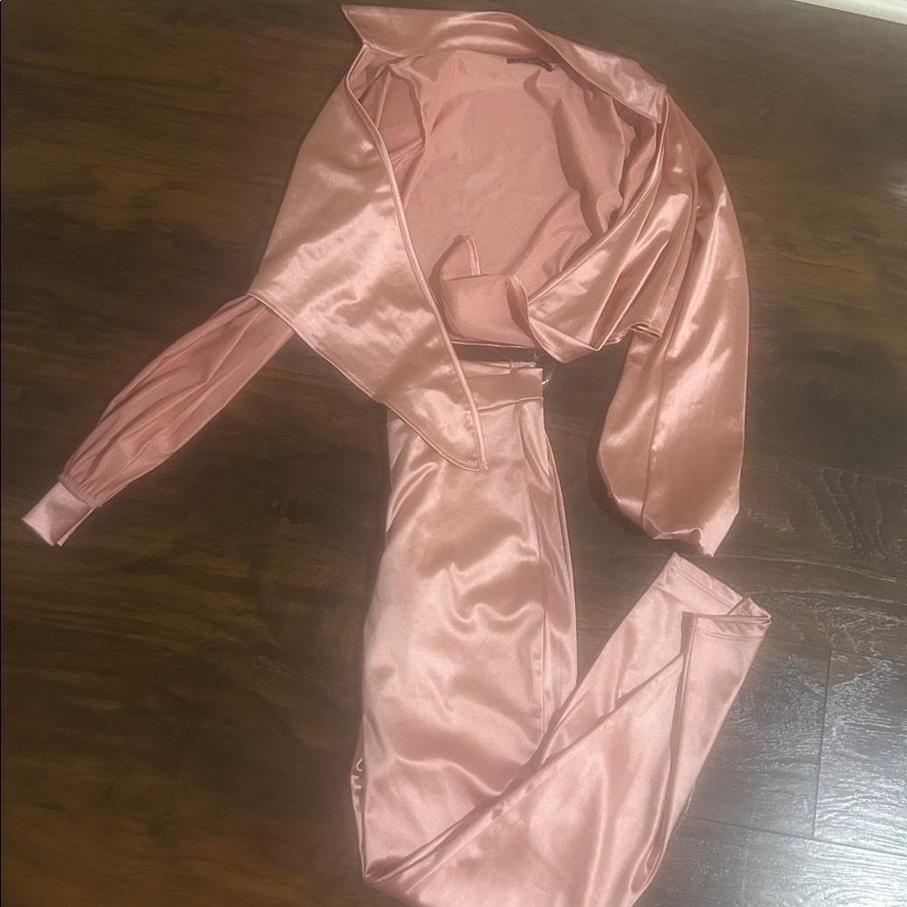 Silky Pink Loungewear Set